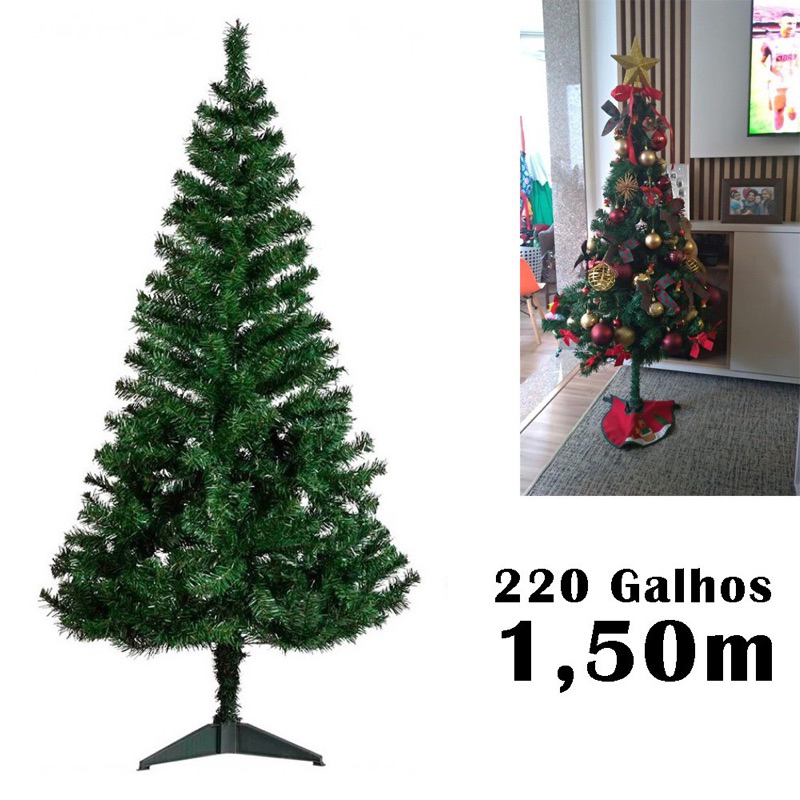 Árvore Natal 120cm 1.50cm e 180cm Galhos Decoração Pinheiro Rosa