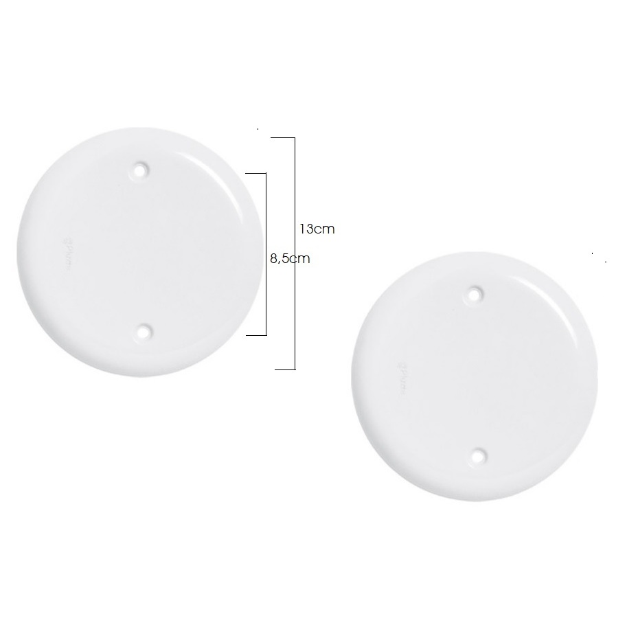 Kit 2 ou 3 Placas 4x4 Cega Redonda Pluzie Ideale