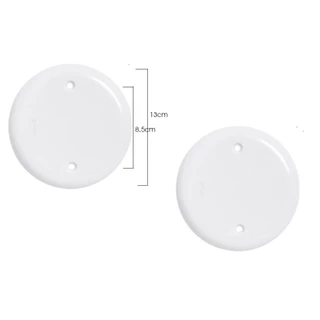 Kit 2 ou 3 Placas 4x4 Cega Redonda Pluzie Ideale
