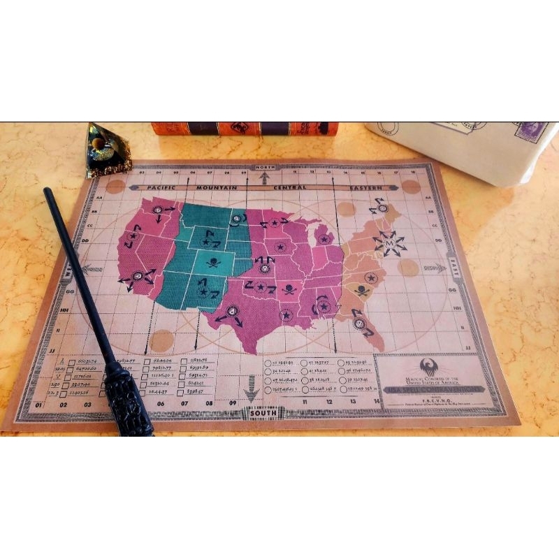 Mapa de Feitiços MACUSA - Animais Fantásticos | Shopee Brasil