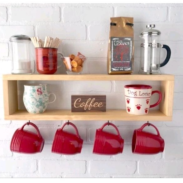 Nicho Organizador Suporte Madeira Prateleira Cozinha Sala Hall De Entrada