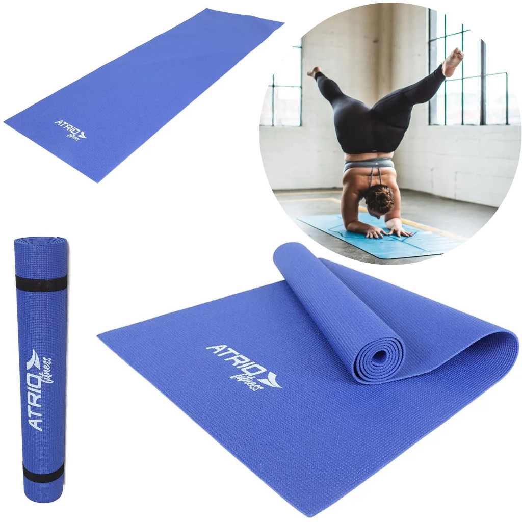 Tapete Colchonete De Exercicios P/ Yoga De Pvc 173x61x0,4cm