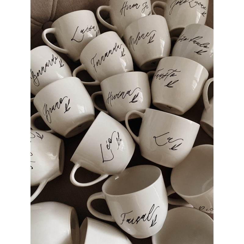 Caneca 170ml personalizada a mão(10und)