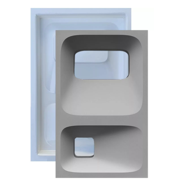 Forma Molde pra Gesso 3D e Cimento ABS FDG Cobogó Quadricular