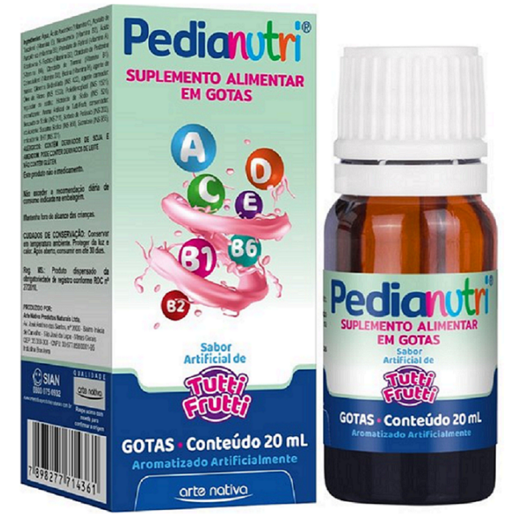 Pedianutri Tutti Frutt 20ml gotas Suplemento Alimentar Sabor Tutti ...