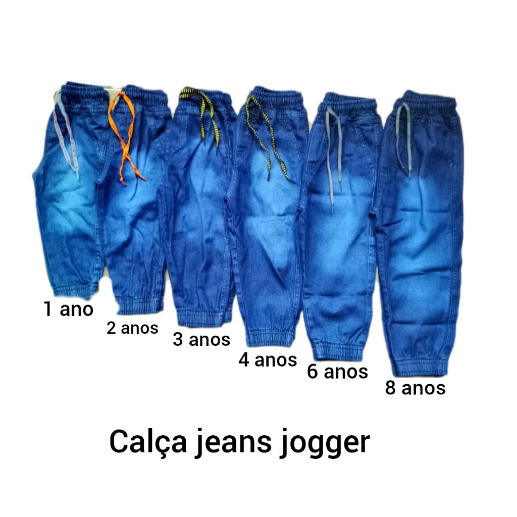 Kit Calça Infantil Jeans Masculino Jogger Shopee Brasil