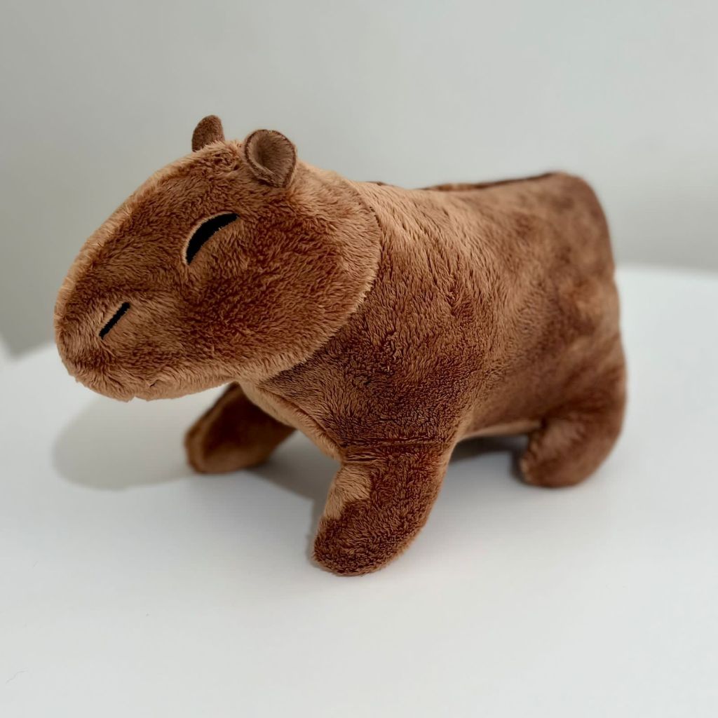 Brinquedo de Pelúcia Capivara, 30cm de Pelúcia Capivara Animal Desenho  Animado Super Macio Decoração de Carro Fofo para Uso Doméstico (Estilo 1)