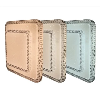 Plafon Cristal Céu estrelado acrílico Led 36w Multicor Sobrepor sala quarto cozinha