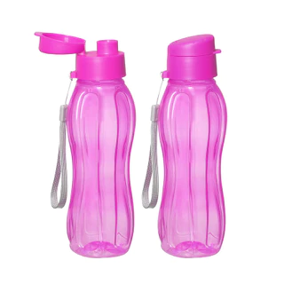 Garrafa De Água Squeeze 600ml 23,5cm Multicolorida com Alça Ideal para Academia Passeios Trabalho em Oferta na Shopee