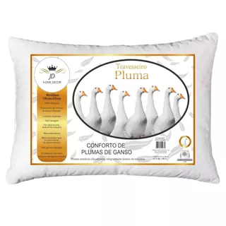 Travesseiro Penas E Plumas De Ganso Anti Alergico Material Sintético 70cm x 50cm