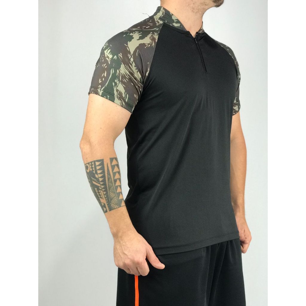 Camiseta proteção UV de Pesca Termica Manga Curta Masculina