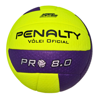 Bola Vôlei Penalty 6.0 PRO X - Amarela/Roxa/Preta