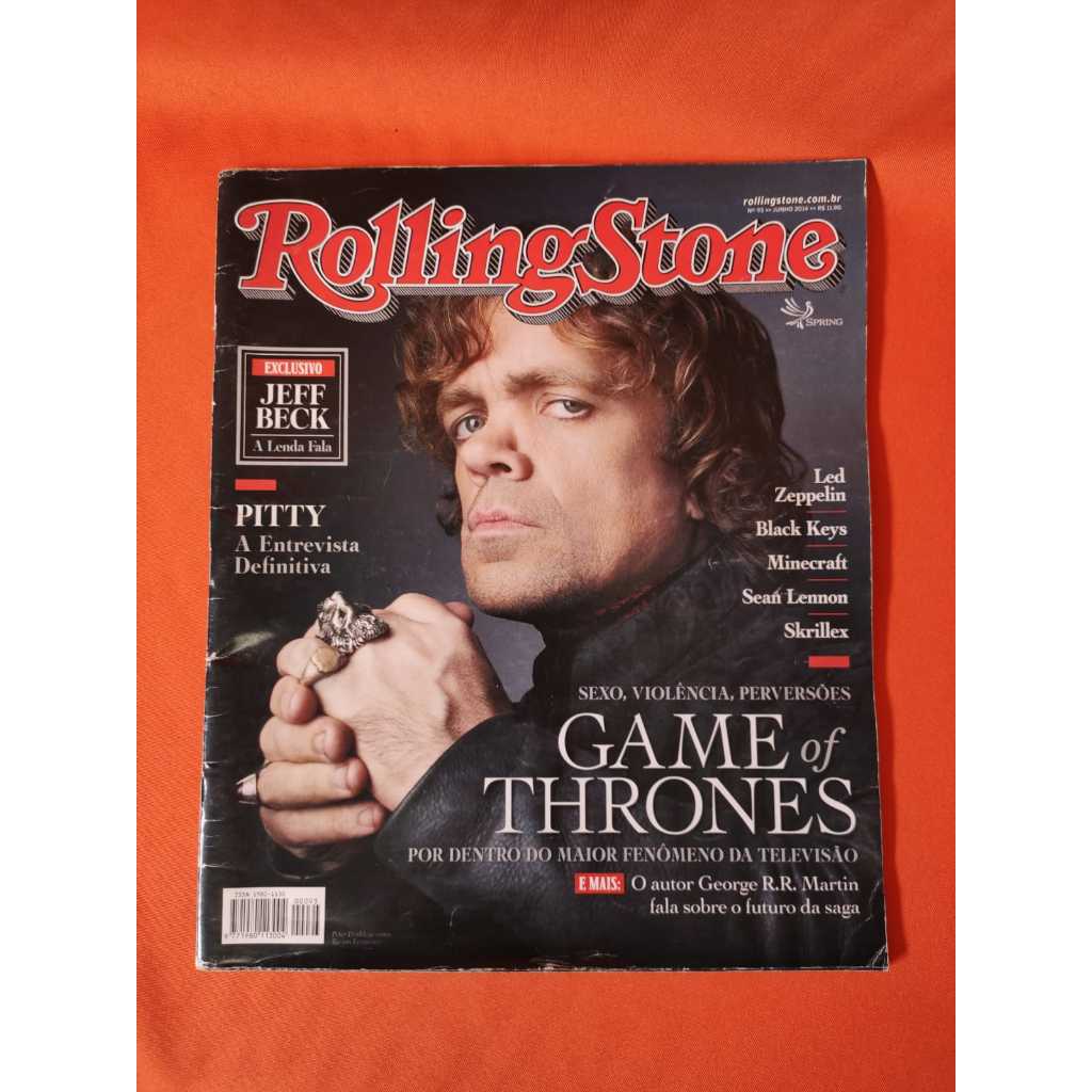 revista Rolling Stone 93 -Sexo, violência, perversões: por dentro de Game  of Thrones | Shopee Brasil