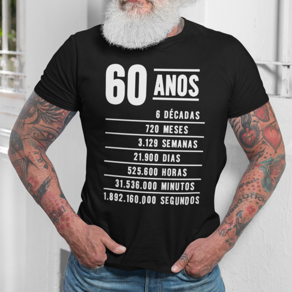 Camiseta As Lendas Nasceram Em 1962 60 Anos Sessenta