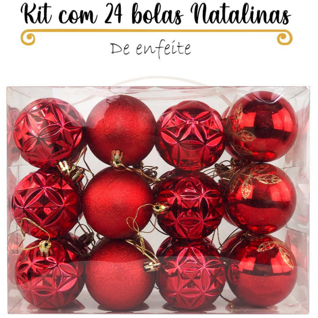 Enfeite de bolas de árvore de Natal, fácil de pendurar, cores mistas,  material PS Ornamento de bola de pendurar de Natal brilhante e bonito 74  peças decorações para baile (2 lâminas de