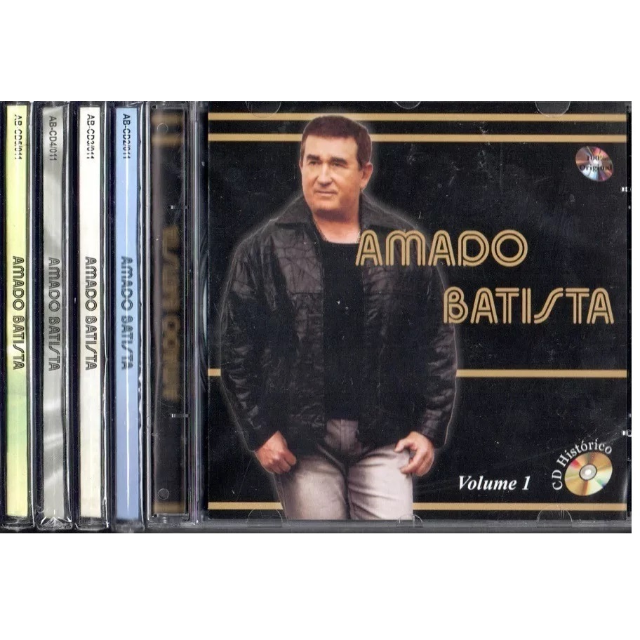 Kit Com 5 Cd´s Amado Batista - 114 Sucessos | Shopee Brasil