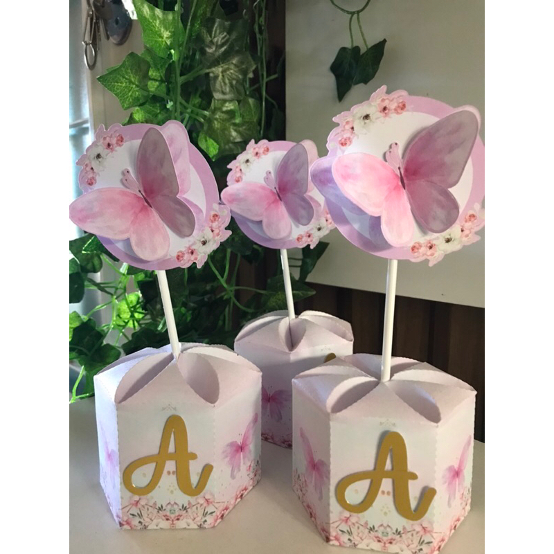 10 centro de mesa jardim das borboletas | Shopee Brasil