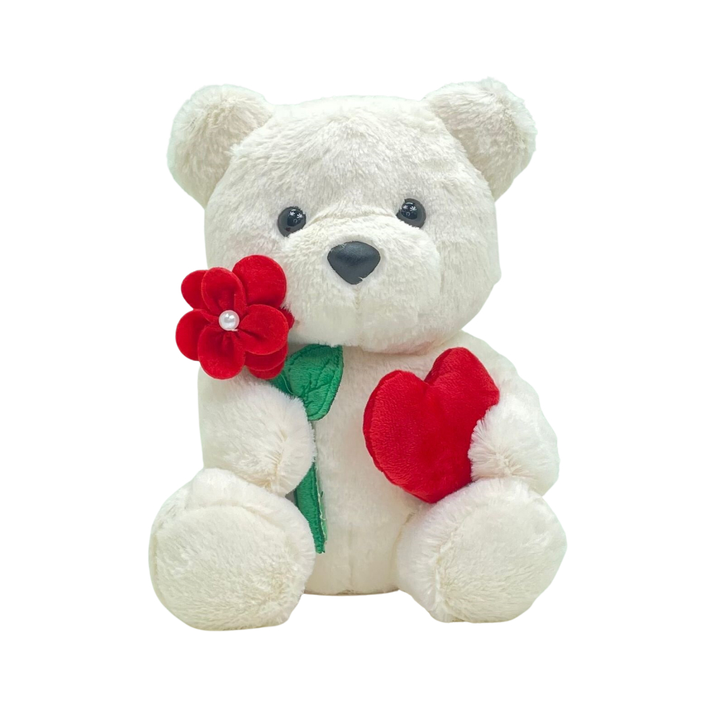 Urso de Pelucia Ursinho Lovezinho 20cm Love Bear Teddy Com Coração Presente Namorada