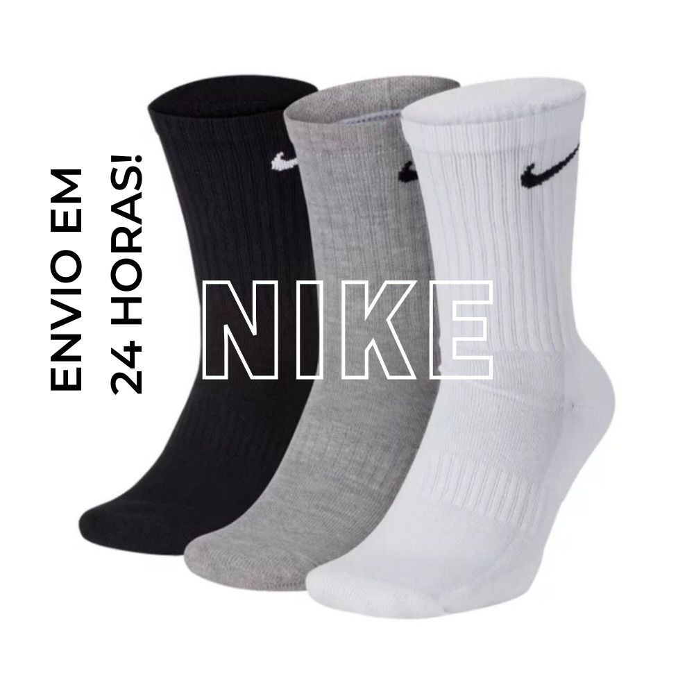 Meia Cano Alto Atoalhada Esportiva