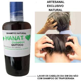 Shampoo natural de quitoco para coceira no cabelo, na cabeça, couro ...