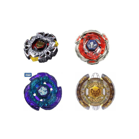 Kit 4 Beyblades Originais Rapidity Metal Completo + Brinde