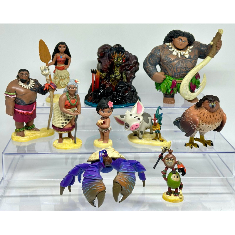 Miniaturas Disney Store Princesas Moana Deluxe Playset Personagem a sua escolha