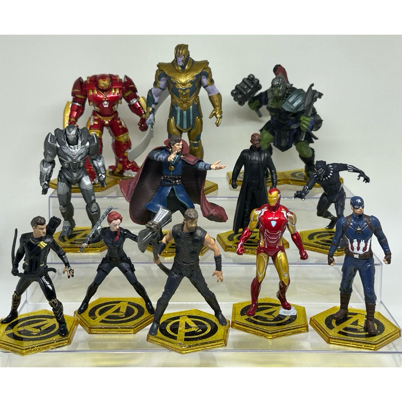 Disney store marvel figure on sale set