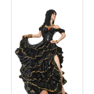 pombagira dama da noite flor negra umbanda imagem em gesso