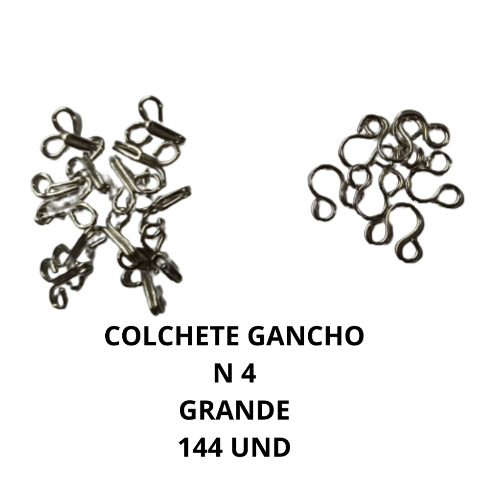 COLCHETE GANCHO GRANDE N 4 MACHO FÊMEA | Shopee Brasil