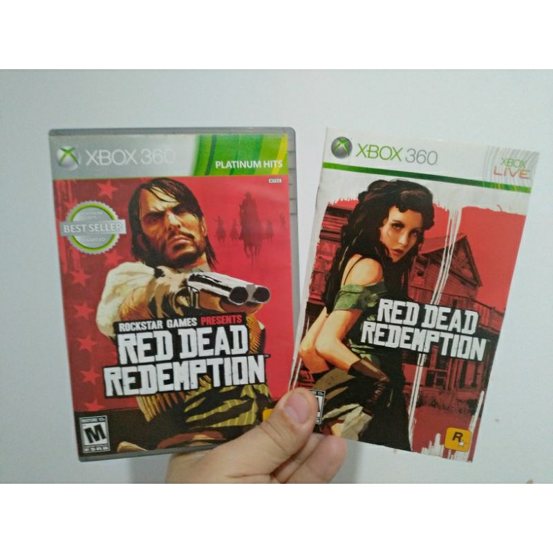 Jogo Xbox 360 Red Dead Redemption c/ manual original fisico leia tudo e veja fotos