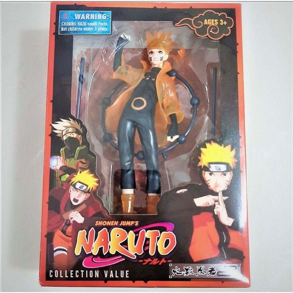 Mini Estátua Colecionável Naruto Uzumaki Manto Chakra Da Raposa