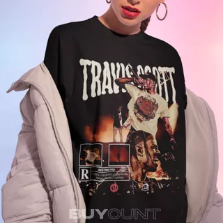 Camiseta Travis Scott Básica Algodão Unissex