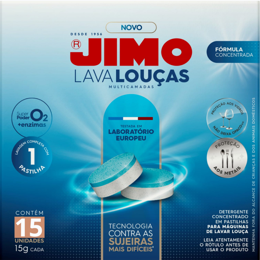 Tabletes Lava Louça | Pastilhas Detergente Concentrado Jimo - 15 ...