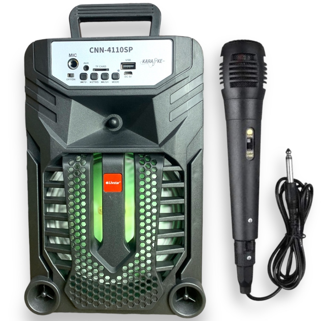 RDS LPS-10 スポットライト 100V-1000W Caixa de Som MP3 1000W C/ Led Alto Falante Grande Entrada P10