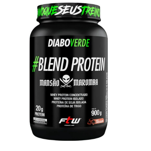 Suplemento em Po Whey Protein Mansao Maromba 900g FTW – Whey blend protein diabo verde