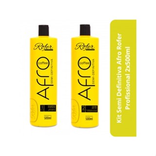 Kit Semi Definitiva Afro Rofer Profissional 2x500ml