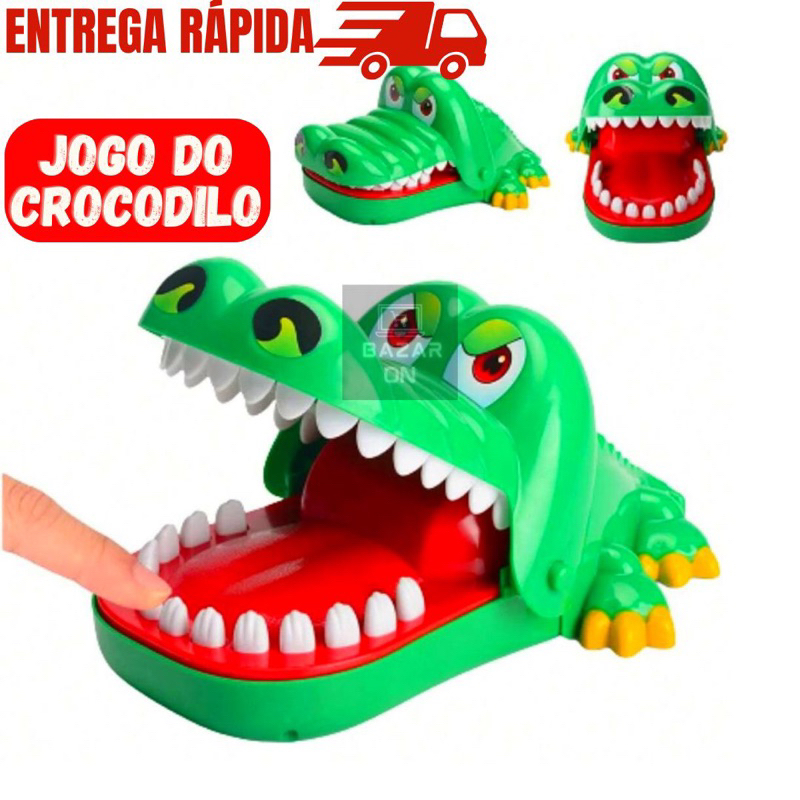 Brinquedo Jogo Crocodilo Jacaré Dinossauro Rato Ripopótamo Dentista Acerte  Dente em Promoção na Shopee Brasil 2023