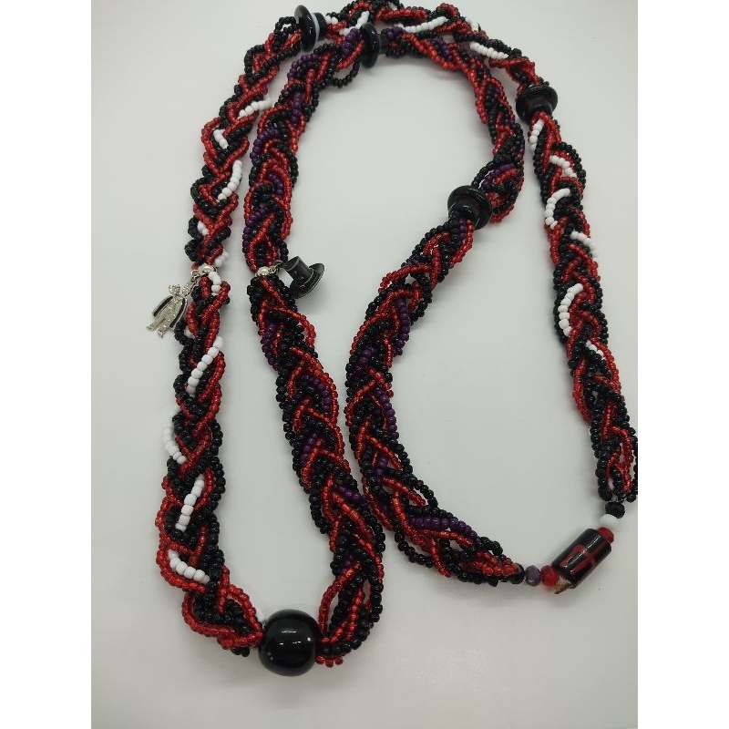 Guia 7 Fios Mista Exu Marabô e Exu Tranca Ruas - Escorrega o Preço