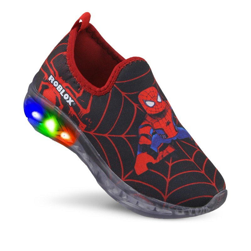 tênis homem aranha Roblox com Led