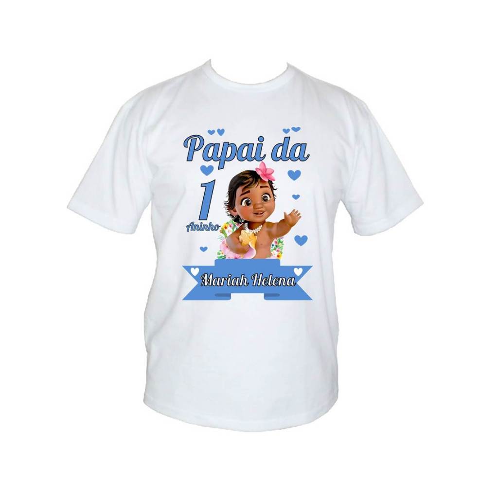 Camiseta Infantil ou Adulta Personalizada Moana Baby