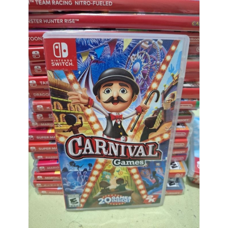 Carnival Games Switch 20 Mini Jogos Mídia Física Novo