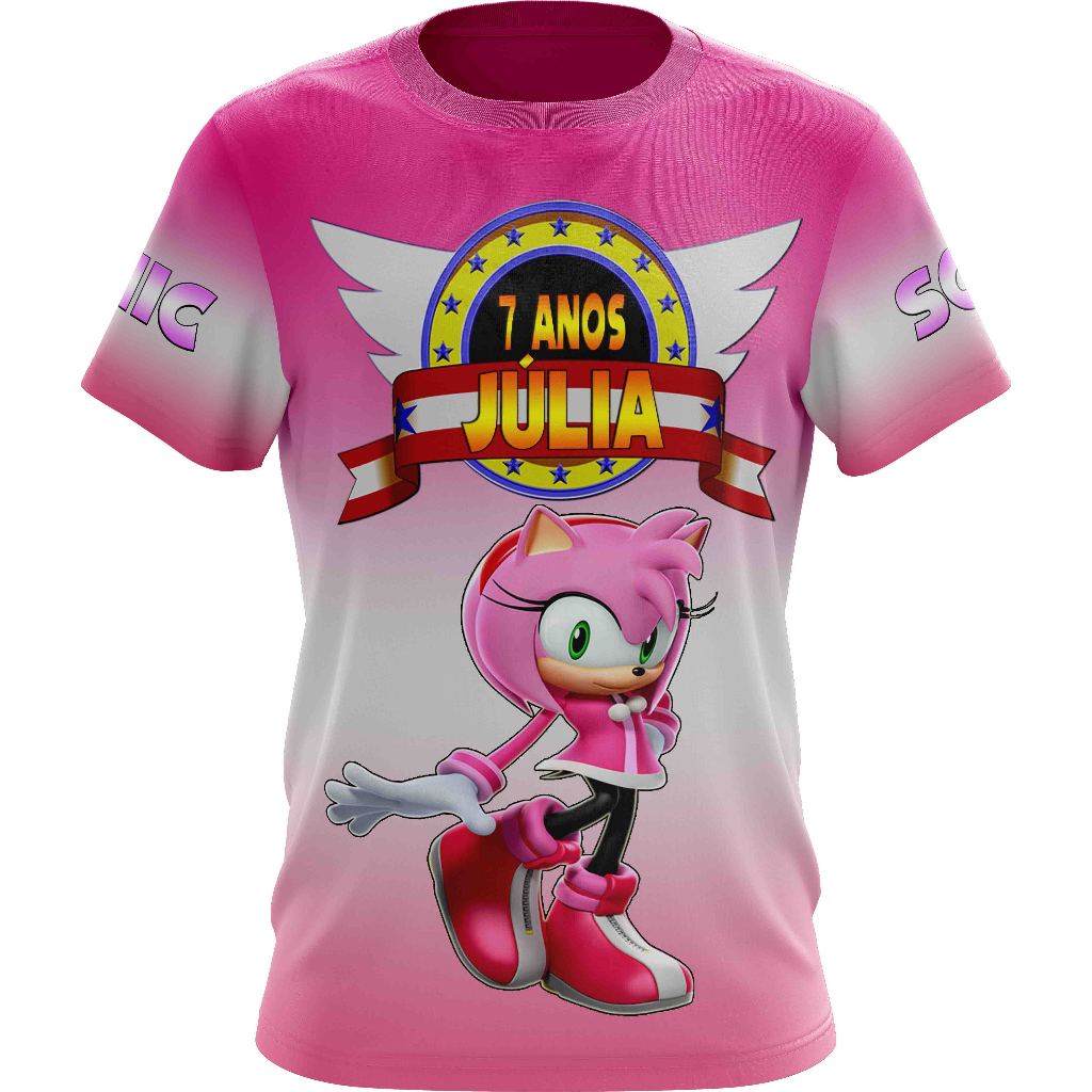 Camiseta Sonic Boom Amy Rose