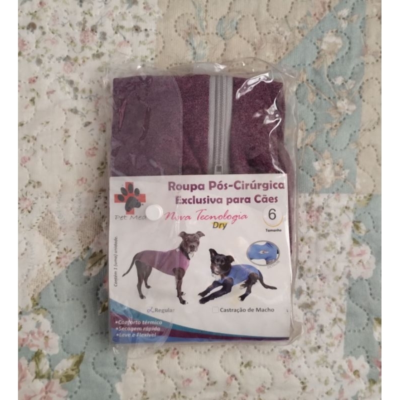 roupa pós cirúrgica para cães fêmea castração