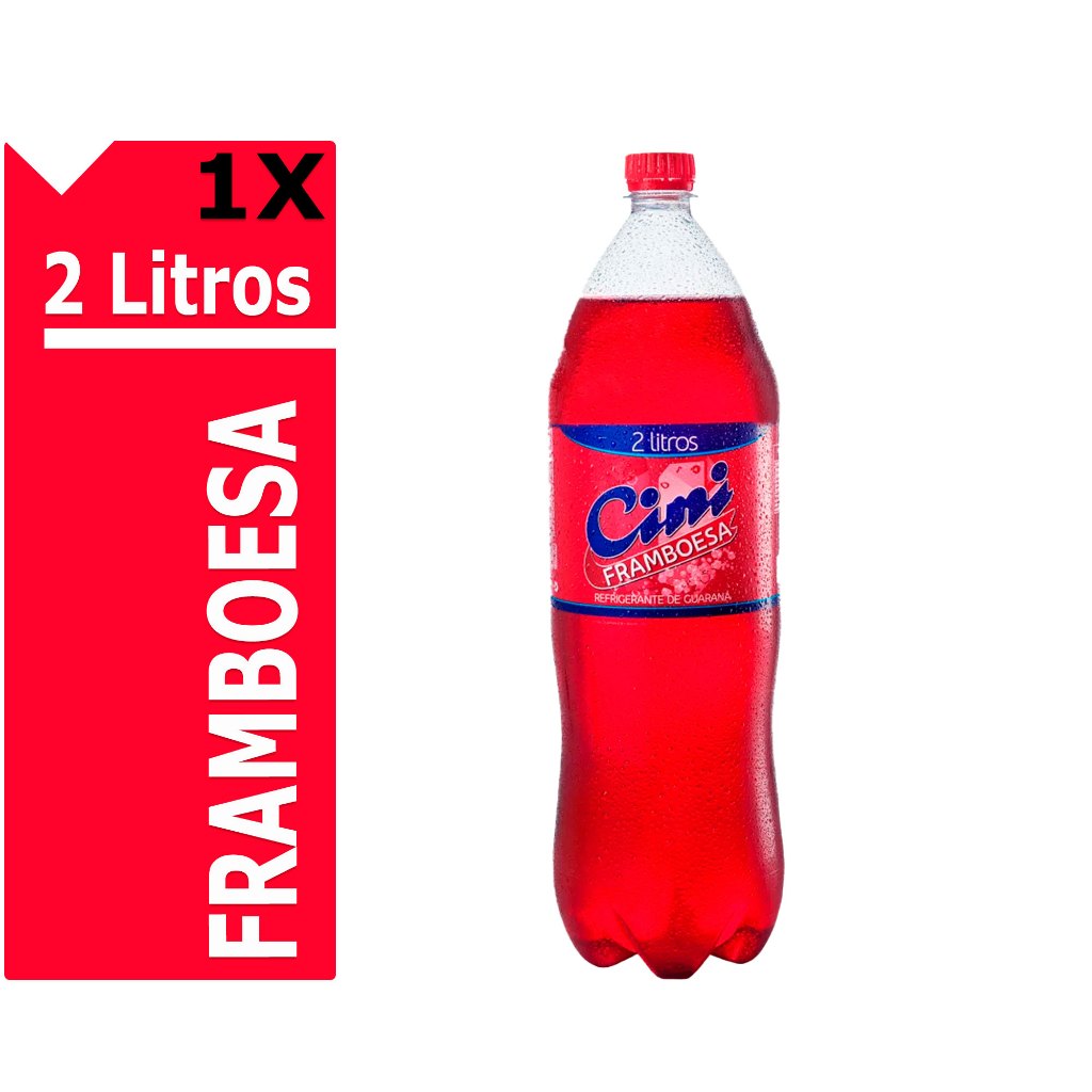 Refrigerante CINI Gasosa Framboesa 2 Litros