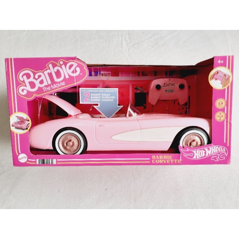 Corvette da Barbie O Filme Hot Wheels com controle remoto