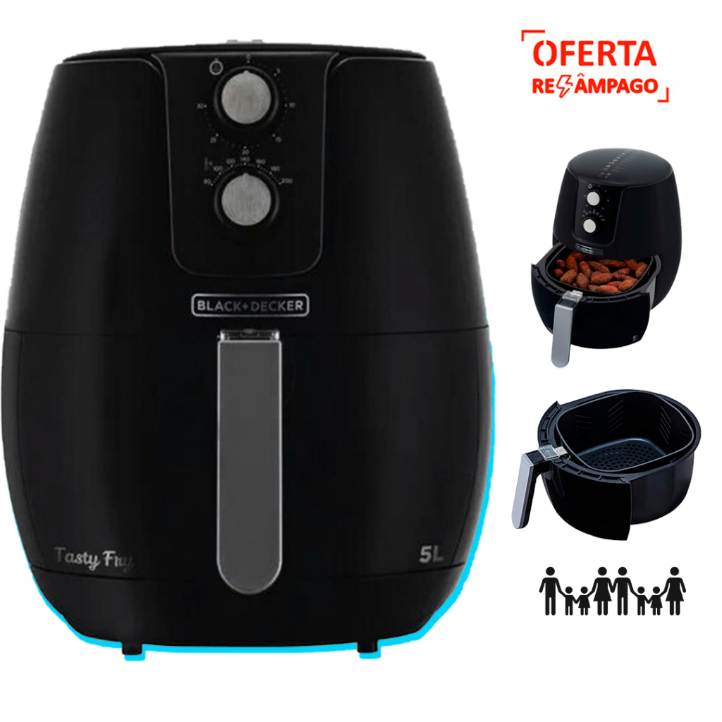 Fritadeira sem Óleo Black & Decker Blackfryer