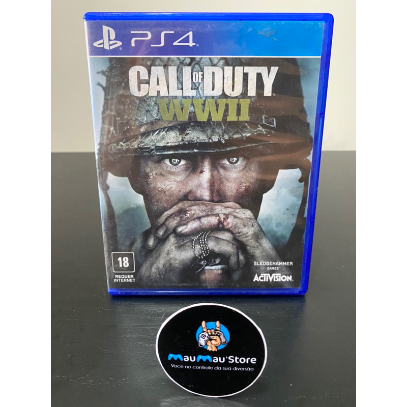 Jogo Call of Duty WW2 WWII ps4 original mídia física seminovo playstation  jogo de tiro