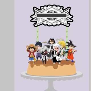 Topo de bolo casamento Naruto e Hinata