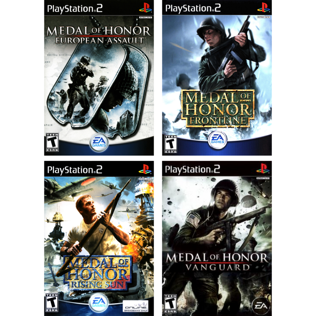 TODOS OS MEDAL OF HONOR DO PS2 