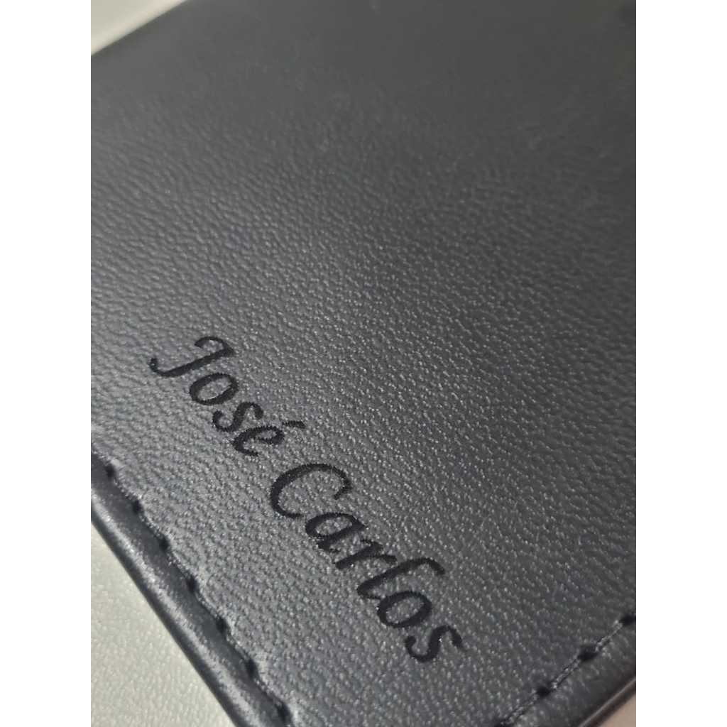 Carteira PERSONALIZADA Slim Couro Porta Cartões RG Logo Nome Iniciais